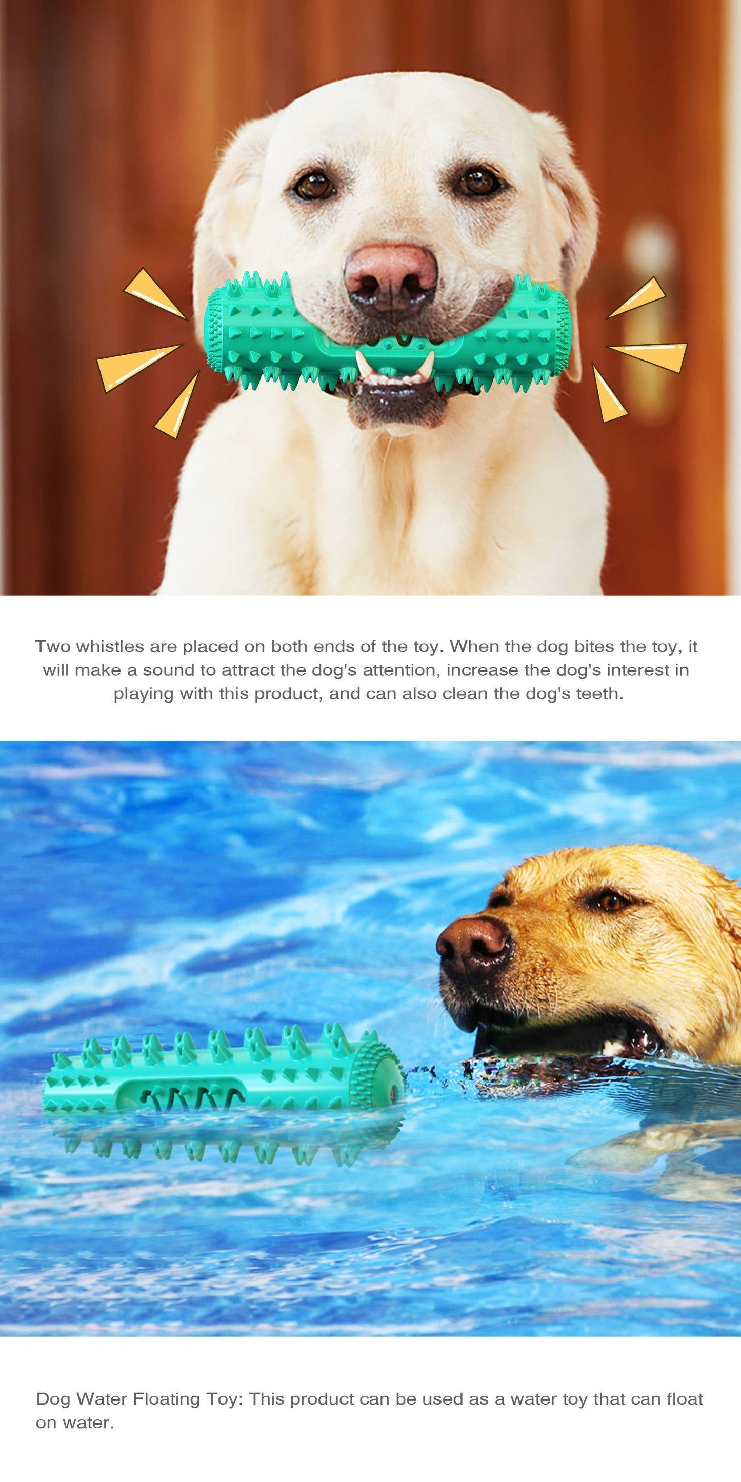 Durable Dog Toothbrush Pet Dog Molar Stick Dog Chew Teeth Cleaning Brush To Keep Dental Health