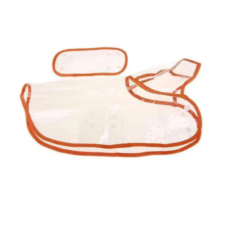 During the rainy season, dogs go out in transparent raincoats; Hooded waterproof jacket made of soft PVC material, dog raincoat