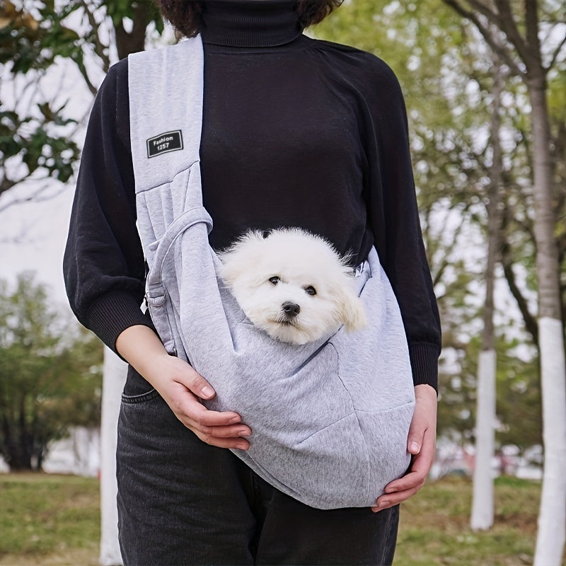 1 PC hands free pet travel easier: soft punching bag dog harness, let go out without pressure!