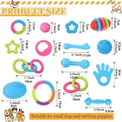 3/5/10pcs Random Pet Chew Toys For Small Dogs And Puppies - Cute, Durable, Various Shape, Multicolor Design For Training