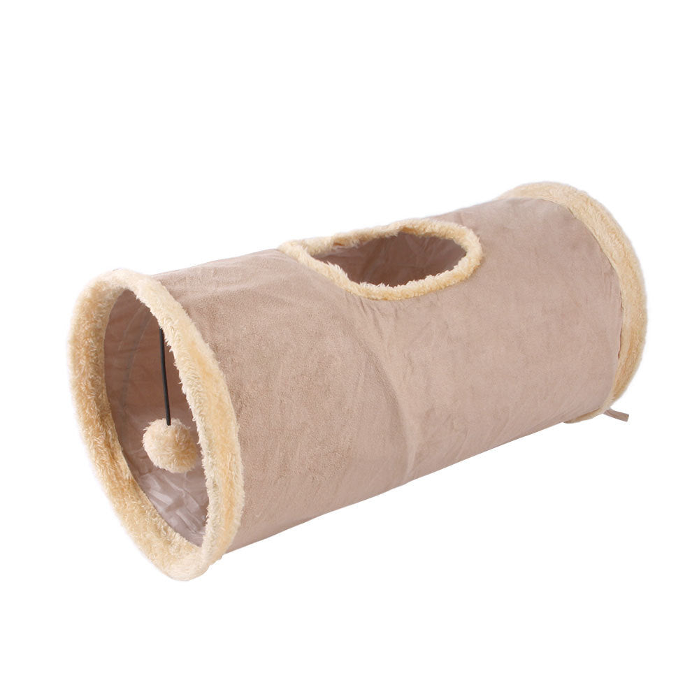 Foldable Plush Cat Toy Tunnel, Fun Cat Tent, Dog And Kitten Game Supplies, Pet Toys