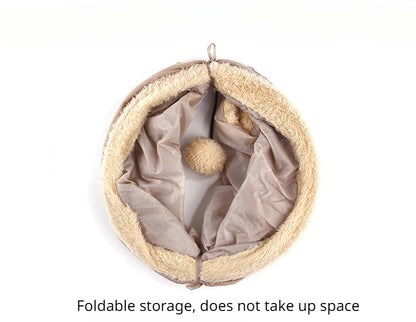 Foldable Plush Cat Toy Tunnel, Fun Cat Tent, Dog And Kitten Game Supplies, Pet Toys