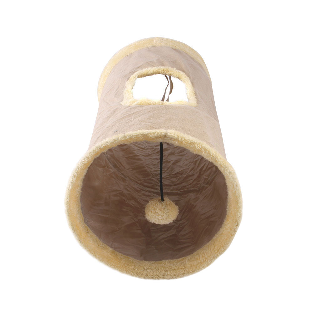 Foldable Plush Cat Toy Tunnel, Fun Cat Tent, Dog And Kitten Game Supplies, Pet Toys