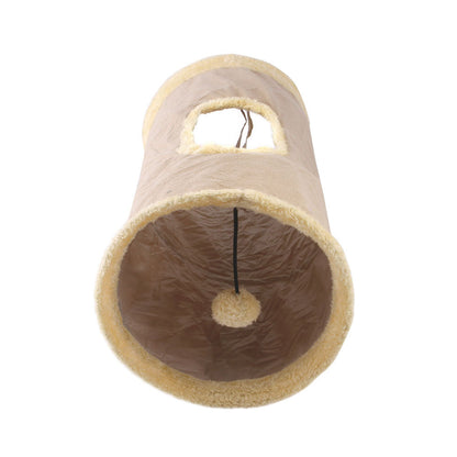 Foldable Plush Cat Toy Tunnel, Fun Cat Tent, Dog And Kitten Game Supplies, Pet Toys