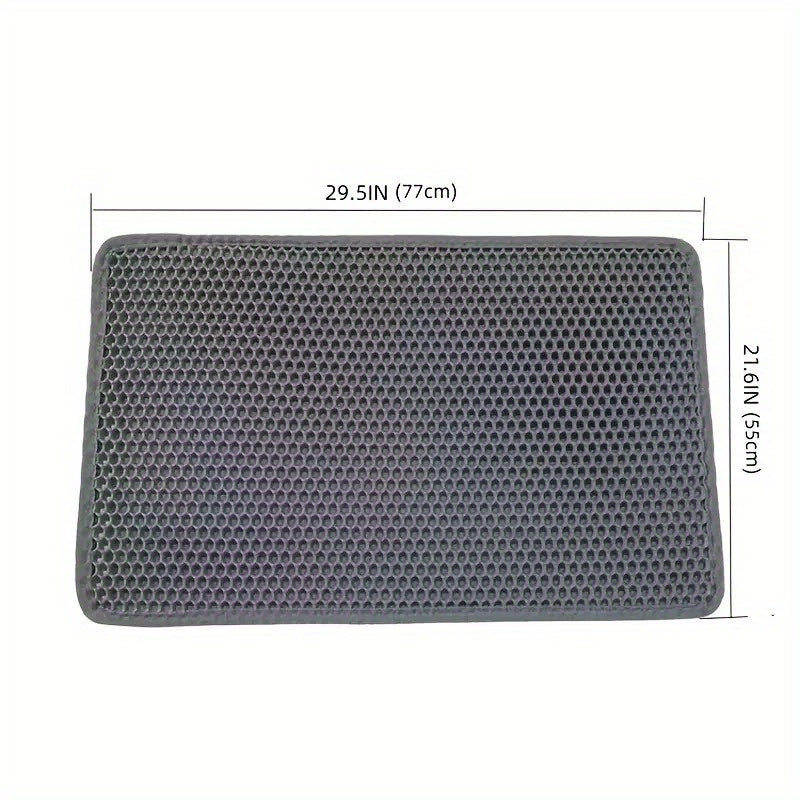 Pet Cat Litter Mat Double Layer Pet Mat Non-slip Sand Cat Pad Washable Bed Mat Clean Pad