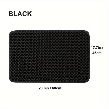 Pet Cat Litter Mat Double Layer Pet Mat Non-slip Sand Cat Pad Washable Bed Mat Clean Pad