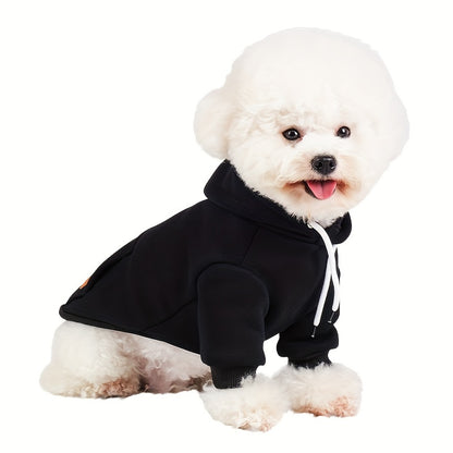 New Dog Hoodie, Pet Sweatshirt With Pocket In The Back, For Small Dogs