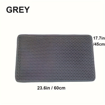 Pet Cat Litter Mat Double Layer Pet Mat Non-slip Sand Cat Pad Washable Bed Mat Clean Pad