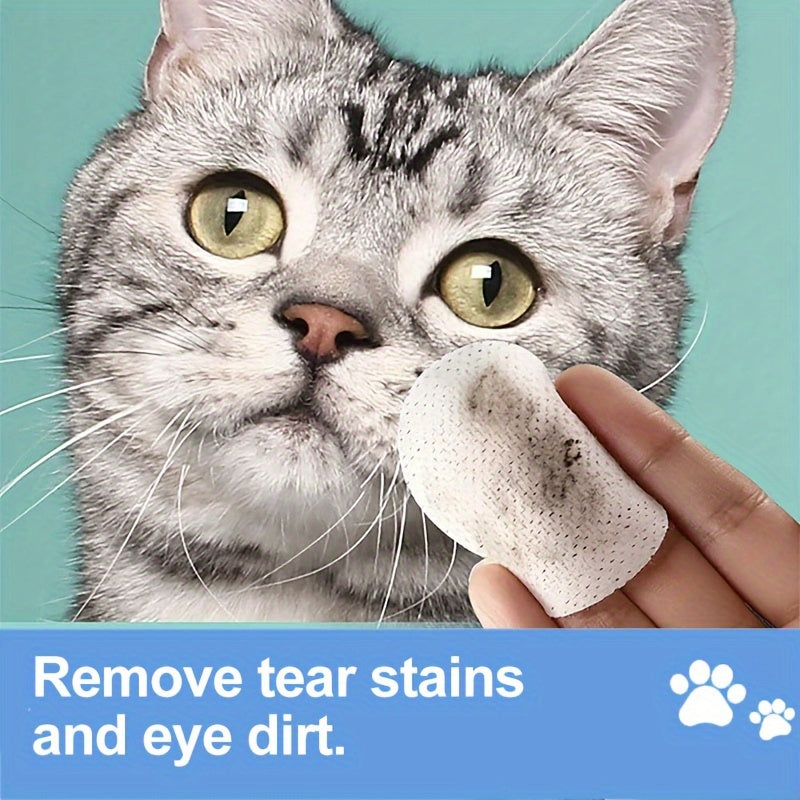 150pcs Pet Eye Cleaning Wipes, Gentle Tear Stain Remover Wipes For Dogs And Cats, Deodorizing Pet Ear And Eye Wash Pads
