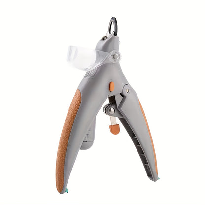 1pc Pet Nail Clipper With LED Light, Dog And Cat Nail Scissor With Stainless Steel Non-slip Silicone Handle, Anti-Bleeding Pet Nail Clipper For Pet Cleaning And Grooming Tools