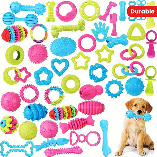 3/5/10pcs Random Pet Chew Toys For Small Dogs And Puppies - Cute, Durable, Various Shape, Multicolor Design For Training