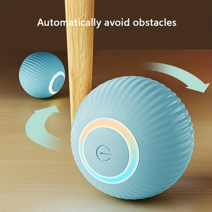 1pc Smart Cat Toys Automatic Rolling Ball Electric Cat Toys Interactive For Cats Training Self-moving Kitten Toys Pet Accessories