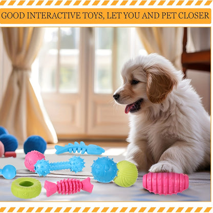 3/5/10pcs Random Pet Chew Toys For Small Dogs And Puppies - Cute, Durable, Various Shape, Multicolor Design For Training
