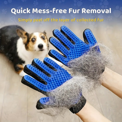 1pc Cat Handling Gloves, Cat Hair Removal Brush Pet Massaging Gloves Cat Bathing Grooming Gloves