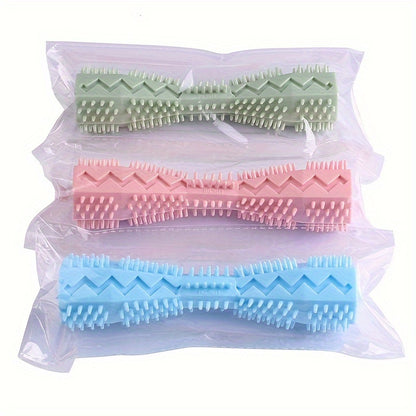 1/3pcs Durable Dog Chew Stick, Toothbrush For Tooth Cleaning And Massage - Soft Rubber Pet Toy