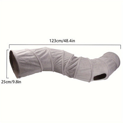 2/3/4 Ways Plush Pet Collapsible Cat Tunnel Cat Play Tunnel Toys Durable Warm Plush Suede Hideaway Pet Crinkle Tunnel