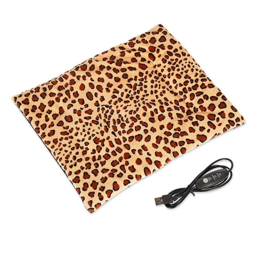 Pet Heating Pad Electric Blanket Dog And Cat Bed Mat Warming USB Blanket Washable Pad Warmer Soft Plush Winter Cat Puppy