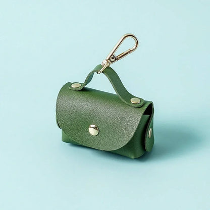 Dog Poop Garbage Bag Dispenser Portable Leather Dog Pooper Scoopers Bag Outdoor Walking Pet Supplies