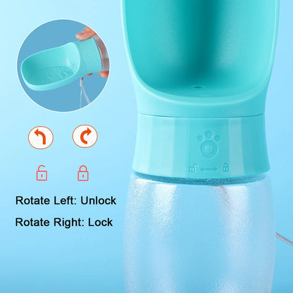 500ml Big Dog Water Bottle Portable Drinking Bowl For Small Medium Dogs Cat Travel Hiking Puppy Pet Water Dispenser Cup Labrodor