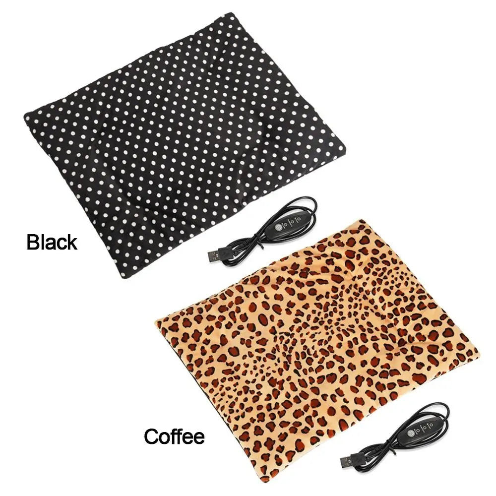 Pet Heating Pad Electric Blanket Dog And Cat Bed Mat Warming USB Blanket Washable Pad Warmer Soft Plush Winter Cat Puppy