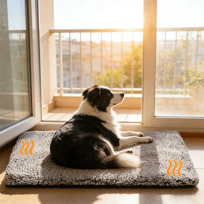 Winter self-heating pet blanket for dogs and cats without electric heating pad with non-slip bottom heating pad universal