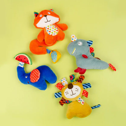 Squeaky Plush Dog Toy for Puppy Small Stuffed Puppy Chew Toys Cute Animal Series for Dogs and Cats Gift