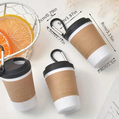 Portable Dog Poop Bag Holder Pet Waste Bag Dispenser for Dogs Outdoor Pet Trash Bags Dispenser Coffee Cup-shaped Dispenser