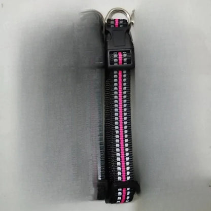 Reflective Dog Collar Adjustable Safety Nylon Pet Collars Sturdy & Durable Suitable for Large,Medium and Small Dogs Pet Supplies
