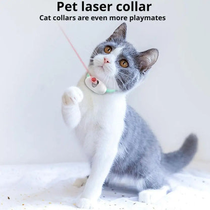 Laser Cat Teaser Collar Smart Cat Teaser Toy Pet Supplies Self-Entertainment Automatic Cat Teaser Toy Cat Teasing Artifact