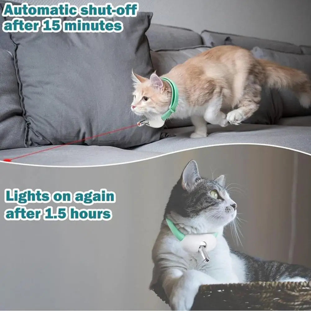 Laser Cat Teaser Collar Smart Cat Teaser Toy Pet Supplies Self-Entertainment Automatic Cat Teaser Toy Cat Teasing Artifact
