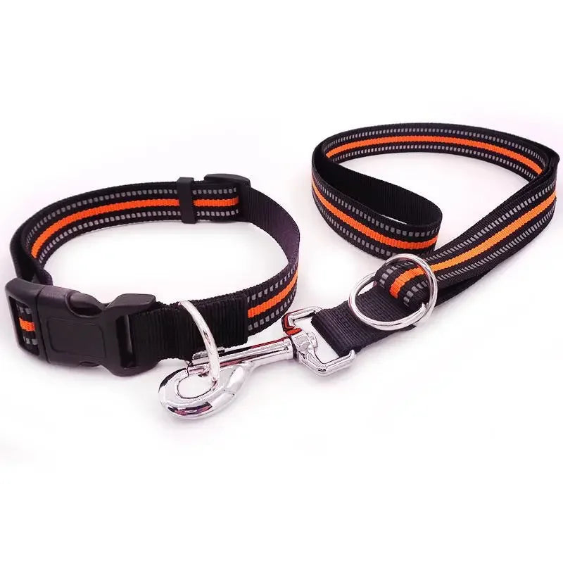 Reflective Dog Collar Adjustable Safety Nylon Pet Collars Sturdy & Durable Suitable for Large,Medium and Small Dogs Pet Supplies