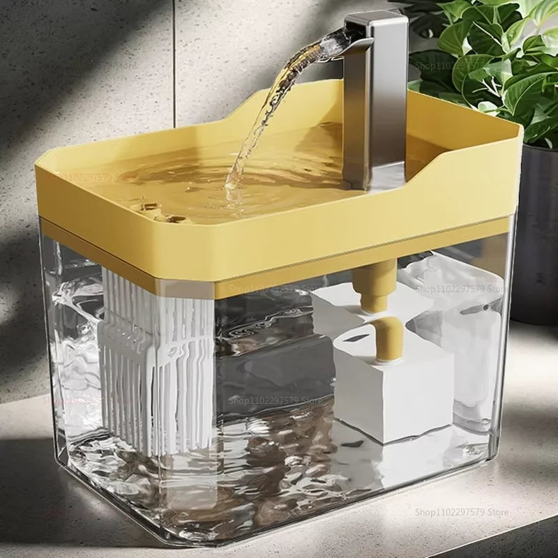 1.5L Cat Water Fountain Auto Filter Pet Water Dispenser USB Live Water Circulation Automatic Drinking Fountain for Cats and Pets