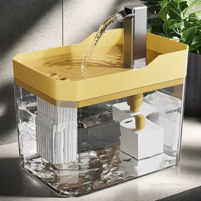 1.5L Cat Water Fountain Auto Filter Pet Water Dispenser USB Live Water Circulation Automatic Drinking Fountain for Cats and Pets