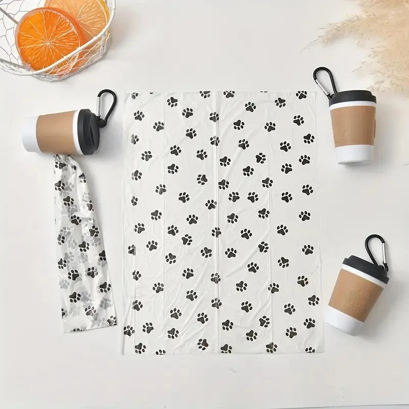 Portable Dog Poop Bag Holder Pet Waste Bag Dispenser for Dogs Outdoor Pet Trash Bags Dispenser Coffee Cup-shaped Dispenser