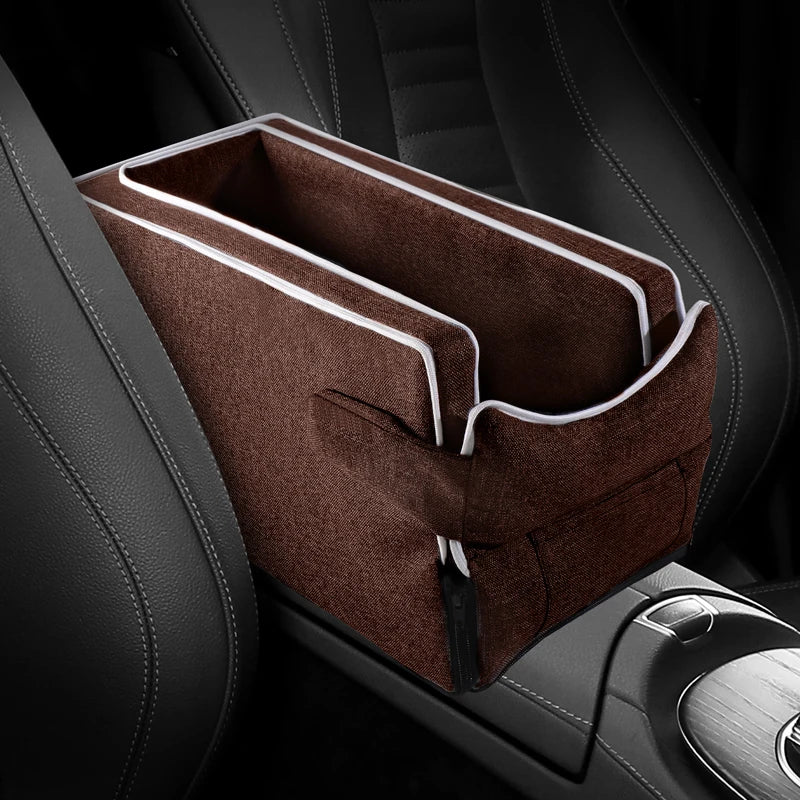 Car Center Console Pet Bed Mat   Fiber Pet Safety Seat  Essential for Cat & Do Travel  Small pet car carrierNon-slip pet car s