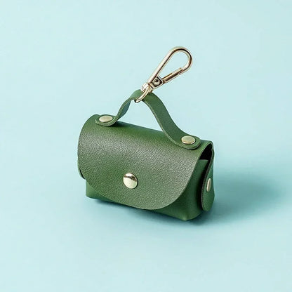 Dog Poop Garbage Bag Dispenser Portable Leather Dog Pooper Scoopers Bag Outdoor Walking Pet Supplies