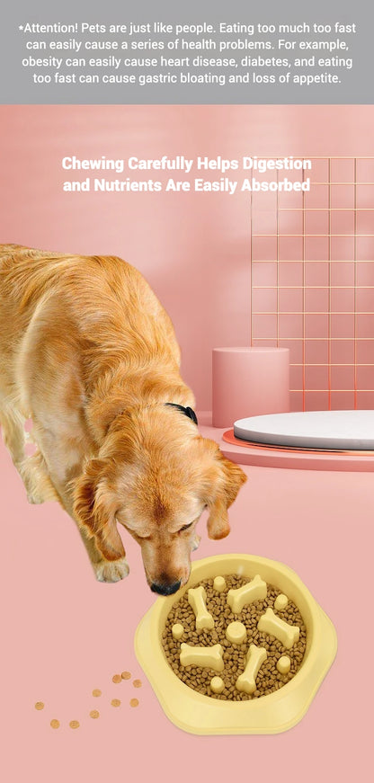 Dog Bowls Slow Feeder 1.5 Cups Slow Feeding Small Medium Breed Puppy Bowl for Fast Eater Dog Dishes to Slow Down Eating Maze