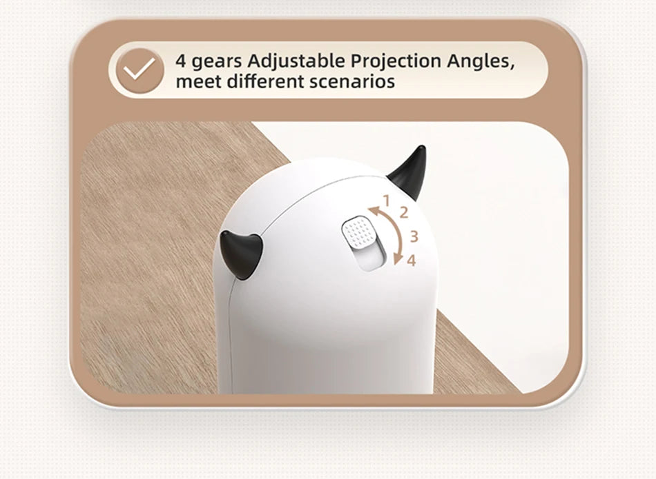 Cat Laser Toy Automatic Rechargeable Motion Random Activated Interactive Cat Toys for Indoor Cats/Dog/Kittne Slow and Fast Mode