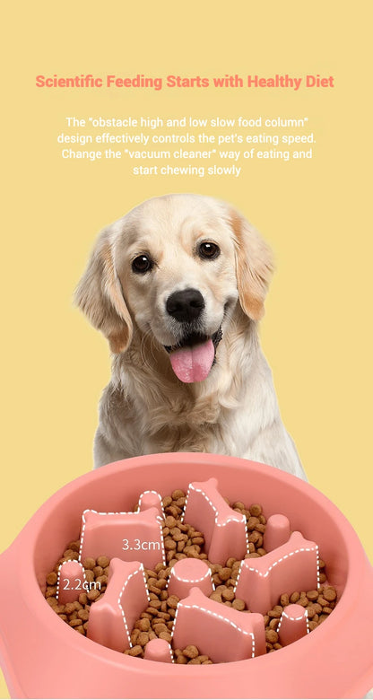 Dog Bowls Slow Feeder 1.5 Cups Slow Feeding Small Medium Breed Puppy Bowl for Fast Eater Dog Dishes to Slow Down Eating Maze