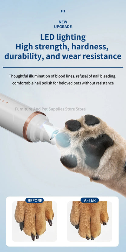 2-in-1 pet dog paw trimmer  cat nail clipper  pet nail grinder  dog cat hair trimmer  dog trimmer  dog nail grinder  paw trimmer