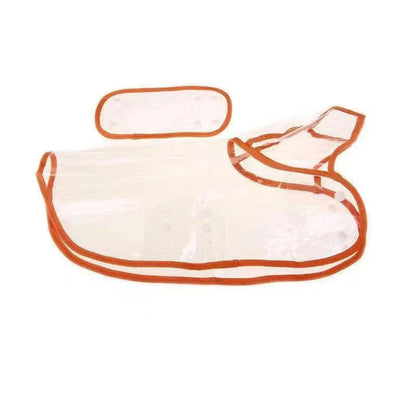 During the rainy season, dogs go out in transparent raincoats; Hooded waterproof jacket made of soft PVC material, dog raincoat