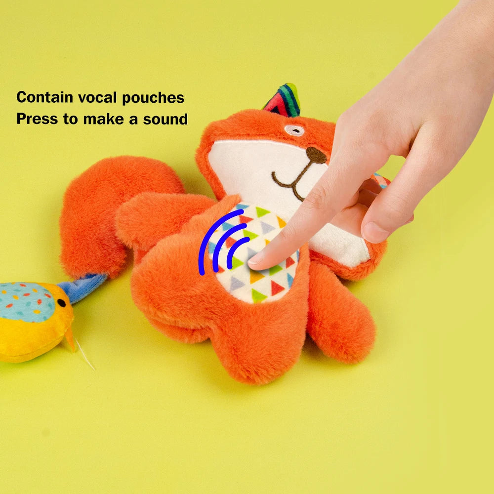 Squeaky Plush Dog Toy for Puppy Small Stuffed Puppy Chew Toys Cute Animal Series for Dogs and Cats Gift