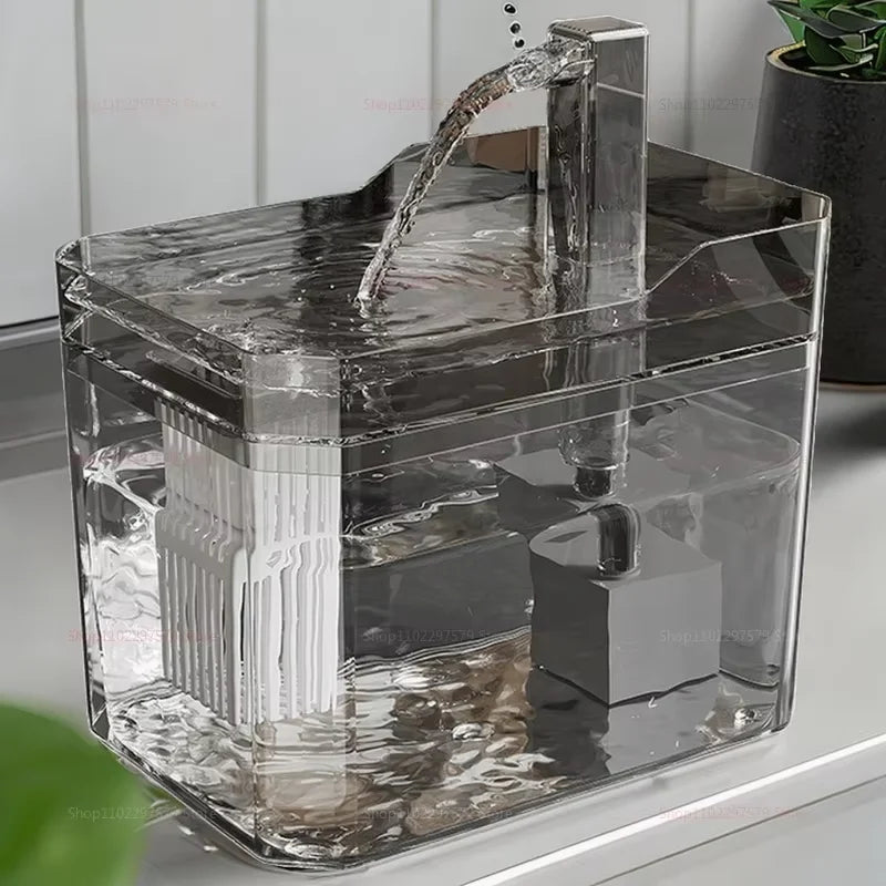 1.5L Cat Water Fountain Auto Filter Pet Water Dispenser USB Live Water Circulation Automatic Drinking Fountain for Cats and Pets