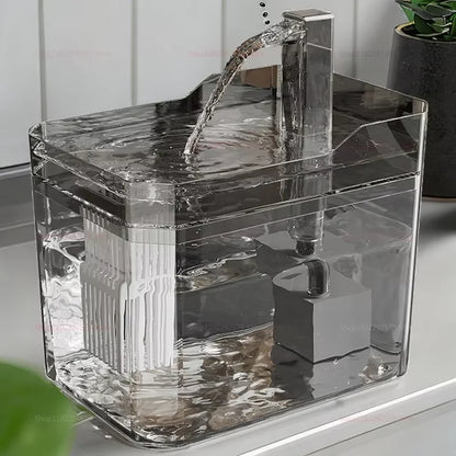 1.5L Cat Water Fountain Auto Filter Pet Water Dispenser USB Live Water Circulation Automatic Drinking Fountain for Cats and Pets