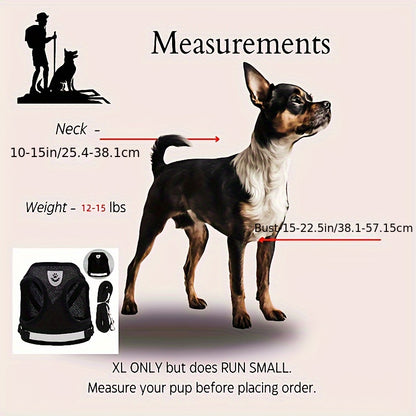 Breathable Cat Harness And Leash Set, Escape Proof Pet Clothes Kitten Puppy Dogs Vest Adjustable Easy Control Reflective Cat Harness