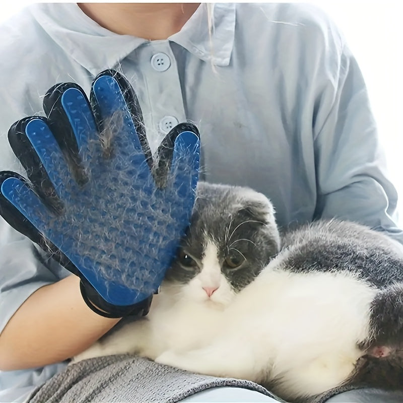 1pc Cat Handling Gloves, Cat Hair Removal Brush Pet Massaging Gloves Cat Bathing Grooming Gloves