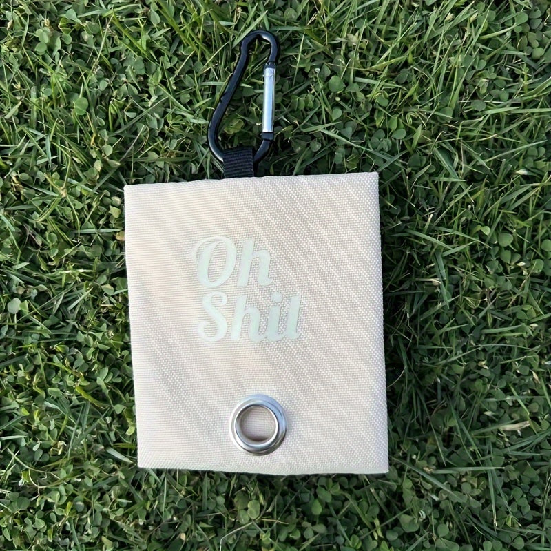 Pet Cleaning Supplies, Canvas Pet Garbage Bag Holder Poop Bag Dispenser Portable Dog Waste Bag Holder With Carabiner