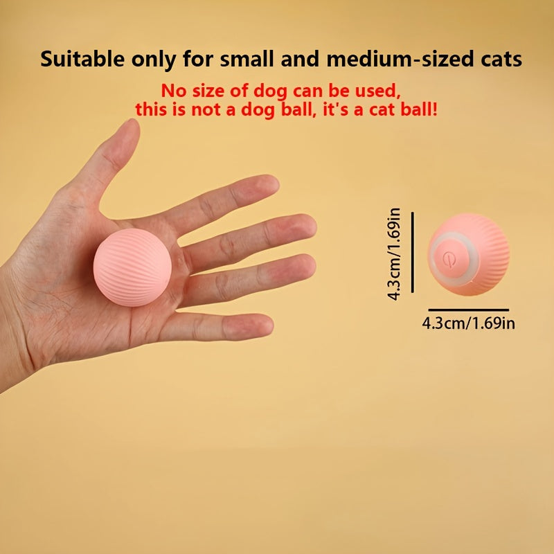 1pc Smart Cat Toys Automatic Rolling Ball Electric Cat Toys Interactive For Cats Training Self-moving Kitten Toys Pet Accessories