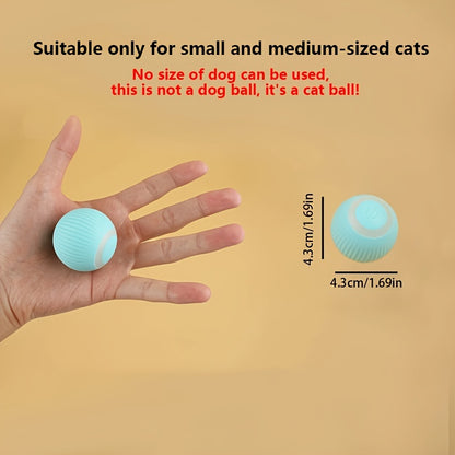 1pc Smart Cat Toys Automatic Rolling Ball Electric Cat Toys Interactive For Cats Training Self-moving Kitten Toys Pet Accessories