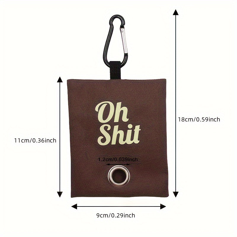Pet Cleaning Supplies, Canvas Pet Garbage Bag Holder Poop Bag Dispenser Portable Dog Waste Bag Holder With Carabiner